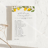 Lemon die mama het beste Baby shower spel kent