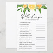 Lemon die mama het beste schoenenspel kent (Voorkant / Achterkant)