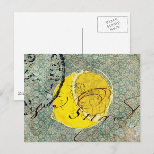 Lemon Digital Art Briefkaart (Voorkant / Achterkant)