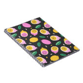 Lemon doedle-patroon, heldere, schattige citrusvru notitieboek (Rechterzijde)