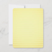 Lemon , donkergele citrusbruiloft kaart (Achterkant)