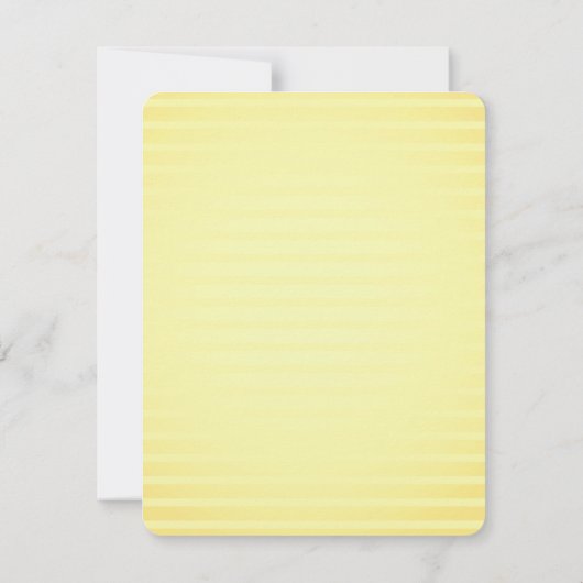 Lemon , donkergele citrusbruiloft kaart (Achterkant)