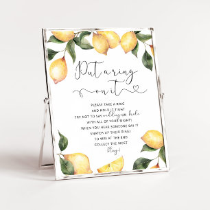 Lemon dont say bride bridal shower poster