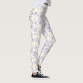 Lemon Doodle Pattern Leggings (Rechts)