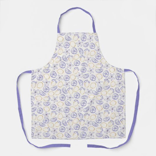 Lemon Doodle Pattern Schort (Voorkant)