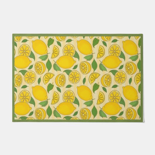 Lemon Doormat, Lemon Welcome Mat, Spring Decor Deurmat (Voorkant)