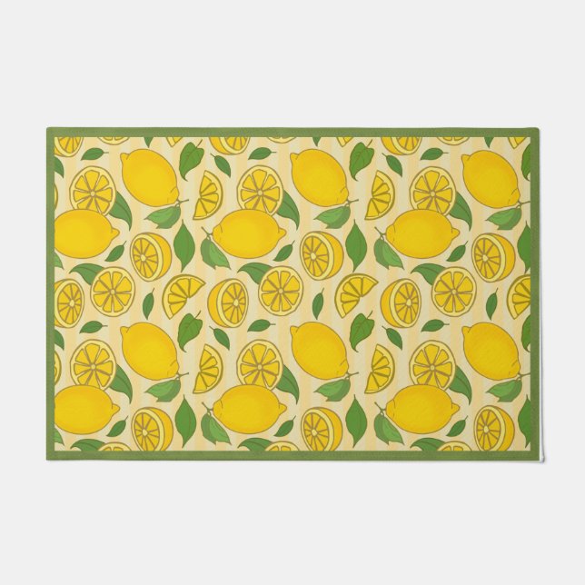  Lemon Doormat, Lemon Welcome Mat, Spring Decor Deurmat (Voorkant)