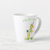 Lemon Drink Latte Mok - Aangepaste tekst (Rechterhoek)
