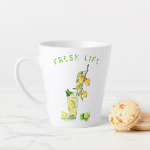 Lemon Drink Latte Mok - Aangepaste tekst