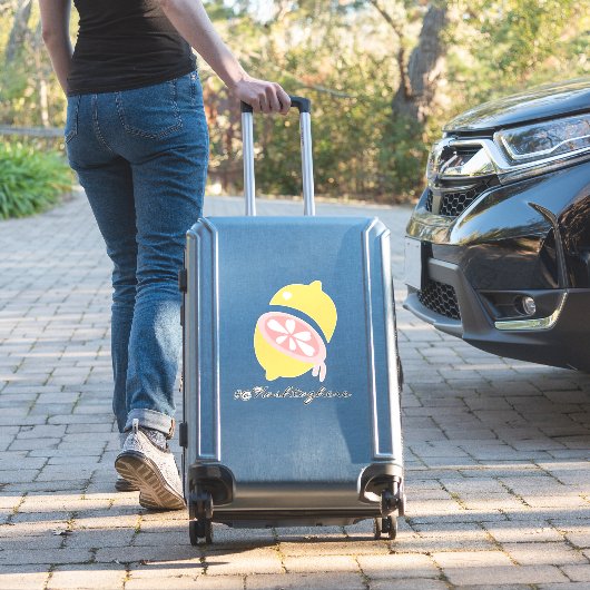 Lemon Dripping Name Script Car Decal Sticker (Koffer Insitu)