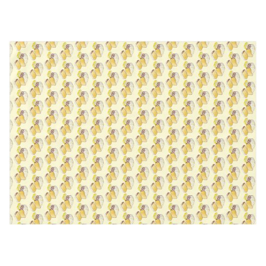 Lemon Drizzle Cake Loaf Baked Goods Tafelkleed (Voorkant (Horizontaal))