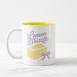Lemon Drizzle - Coquette Pastel Dessertontwerp Tweekleurige Koffiemok