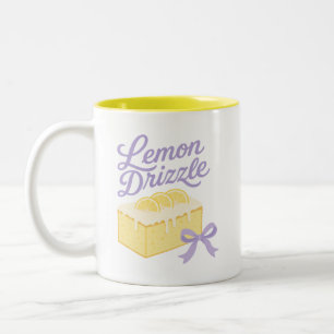 Lemon Drizzle - Coquette Pastel Dessertontwerp Tweekleurige Koffiemok
