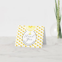 Lemon Drop Baby shower Bedankt Kaarten