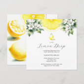 Lemon Drop In Baby Shower Uitnodigingen (Voorkant / Achterkant)