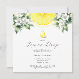 Lemon Drop In Baby Shower Uitnodigingen
