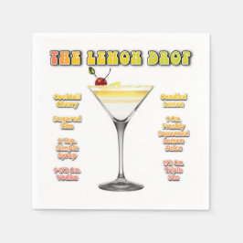 LEMON DROP MARTINI Cocktail Recipe Art Servet