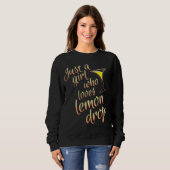 Lemon Drop Martini Design voor Meisjes die Lemo Dr Trui (Voorkant volledig)