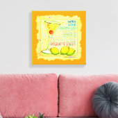 LEMON DROP MARTINI Gallery Wrapped Canvas (Insitu (Woonkamer))