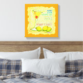 LEMON DROP MARTINI Gallery Wrapped Canvas (Insitu (Slaapkamer))