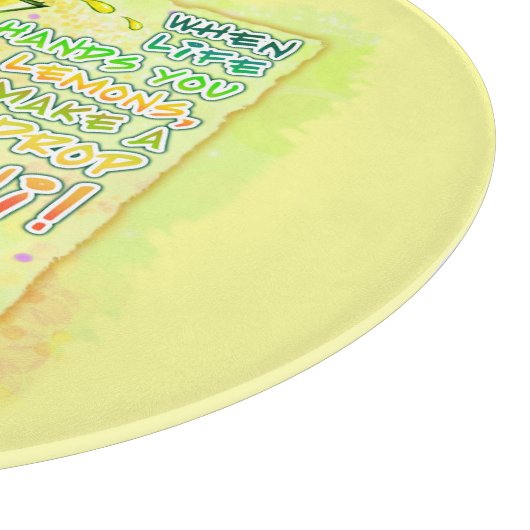 Lemon Drop Martini Glass Cutting Boards Snijplank (Hoek)