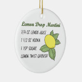 Lemon Drop Martini Keramisch Ornament (Rechts)