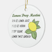 Lemon Drop Martini Keramisch Ornament (Links)