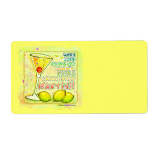 LEMON DROP MARTINI LABELS