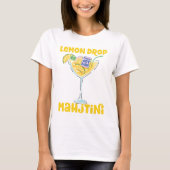 Lemon Drop Martini Mahjong Cocktail T-shirt (Voorkant)