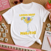 Lemon Drop Martini Mahjong Cocktail T-shirt