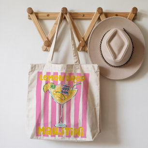 Lemon Drop Martini Mahjong Tote Bag
