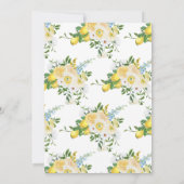 Lemon Drop Martini Main Squeeze Vrijgezellenfeest Kaart (Achterkant)