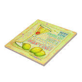 Lemon Drop Martini Onderzetter Tile Tegeltje (Zijkant)