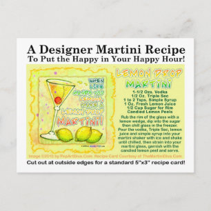 Lemon Drop Martini Recept Briefkaart