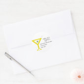 Lemon Drop Martini Stickers (Envelop)