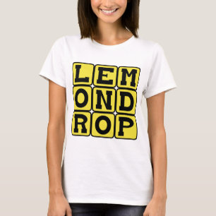 Lemon Drop, pittige cocktail T-shirt