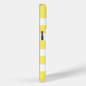 Lemon Drop Stripe Monogram Case-Mate iPhone Case (Achterkant / Rechts)
