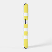 Lemon Drop Stripe Monogram iPhone Hoesje (Rechterkant)