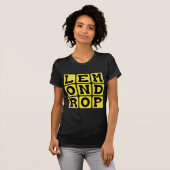 Lemon Drop, Zesty Cocktail T-shirt (Voorkant volledig)