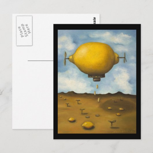 Lemon Drups Briefkaart (Voorkant / Achterkant)