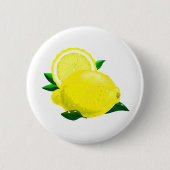 Lemon Drups Ronde Button 5,7 Cm (Voorkant)