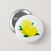 Lemon Drups Ronde Button 5,7 Cm (Voorkant /achterkant)