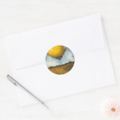 Lemon Drups Ronde Sticker (Envelop)