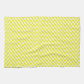 Lemon Elegant Chevron Design Theedoek (Horizontaal)