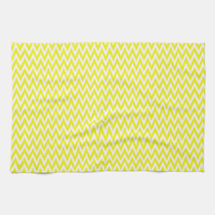 Lemon Elegant Chevron Design Theedoek