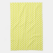 Lemon Elegant Chevron Design Theedoek (Verticaal)