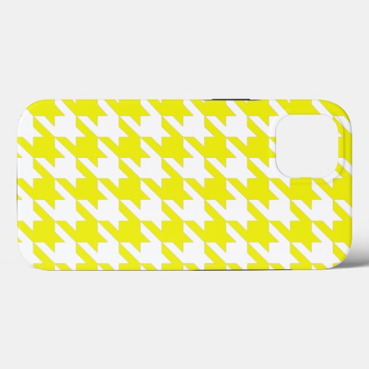 Lemon Elegant Houndstooth Case-Mate iPhone Case (Achterkant (horizontaal))