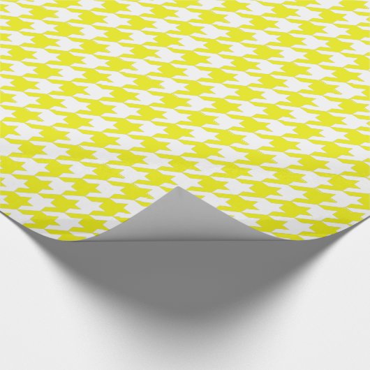 Lemon Elegant Houndstooth in Emporiomoffa Cadeaupapier (Hoek)