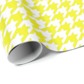 Lemon Elegant Houndstooth in Emporiomoffa Cadeaupapier (Rol Hoek)