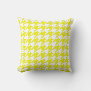 Lemon Elegant Houndstooth Kussen